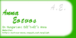 anna eotvos business card